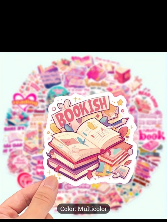 Other - Bookish Multicolor Stickers (50) - Cute Designs